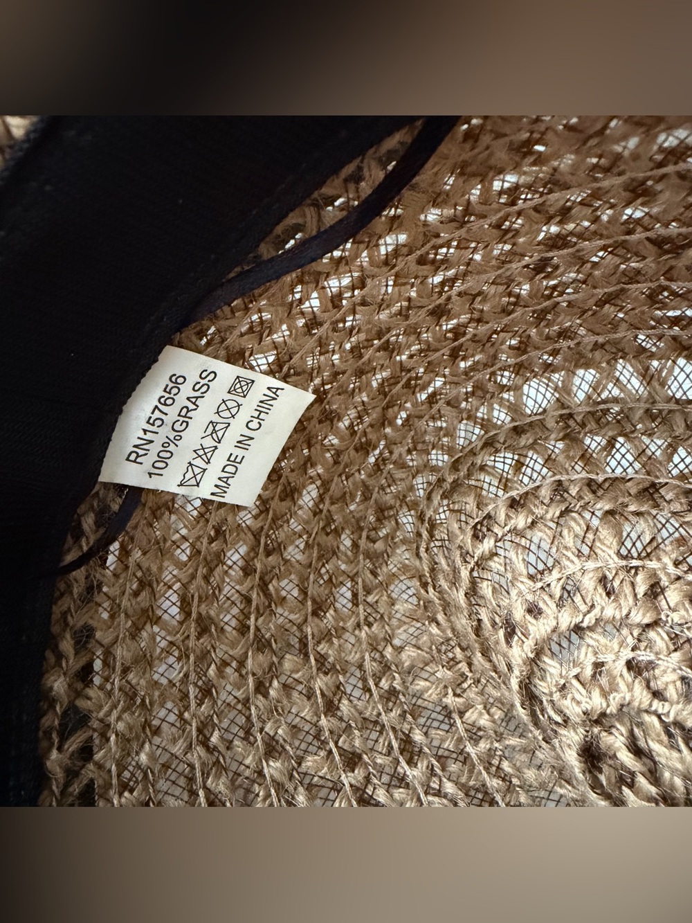 Wide brim fedora Grass sunhat - Picture 5 of 5